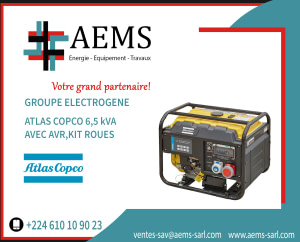 Groupe éléctrogène ATLAS COPCO 6 KVA